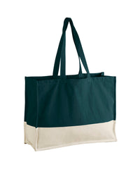 Westford Mill EarthAware® Organic Contrast Shopper - Dark Marine/Natural