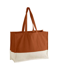 Westford Mill EarthAware® Organic Contrast Shopper - Pumpkin/Natural