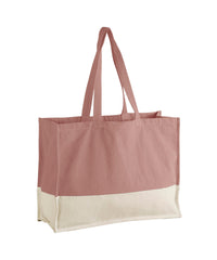 Westford Mill EarthAware® Organic Contrast Shopper - Rose/Natural
