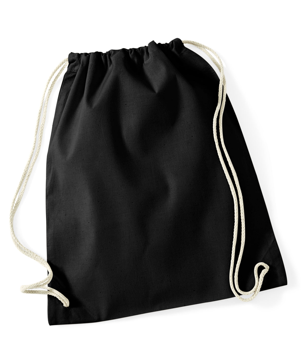 Westford Mill Recycled Cotton Gymsac - Black