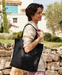 Westford Mill Recycled Cotton Maxi Tote - Black