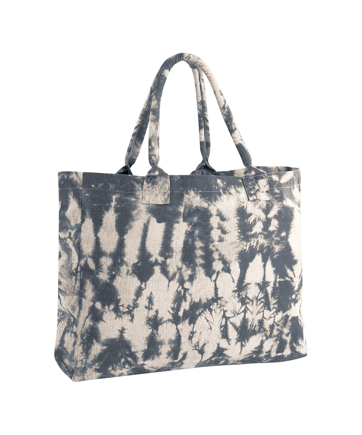 Westford Mill Tie-dye Canvas Tote Bag - Natural Black Tie-Dye