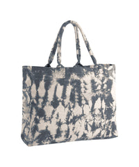 Westford Mill Tie-dye Canvas Tote Bag - Natural Black Tie-Dye
