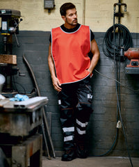Yoko Hi-vis Reflective Border Tabard - Black