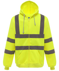 Yoko Hi-vis Zip Hoodie - Yellow