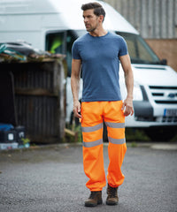 Yoko Hi-vis Jogging Pants - Black