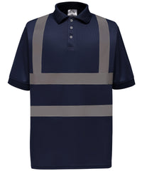 Yoko Hi-vis Short Sleeve Polo - Navy