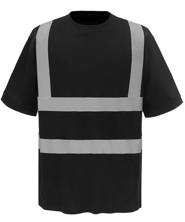 Yoko Hi-vis Short Sleeve T-shirt - Black
