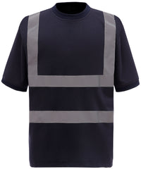 Yoko Hi-vis Short Sleeve T-shirt - Navy