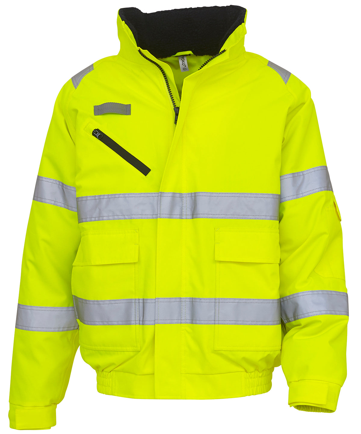 Yoko Hi-vis Fontaine Flight Jacket - Yellow