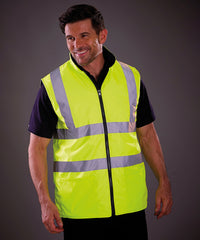 Yoko Hi-vis Reversible Fleece Bodywarmer - Orange