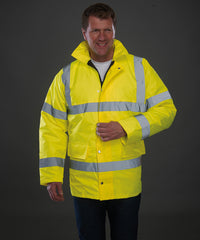 Yoko Hi-vis Classic Motorway Jacket - Orange