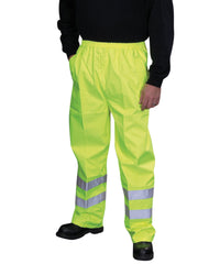 Yoko Hi-vis Waterproof Overtrousers - Black