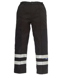 Yoko Reflective Polycotton Ballistic Trousers - Black