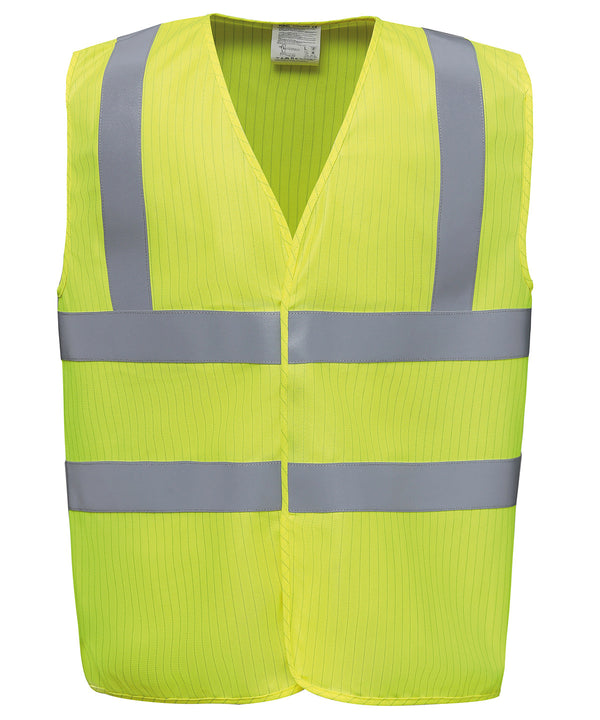 Yoko Hi-vis Flame-retardant Anti-static Waistcoat - Yellow