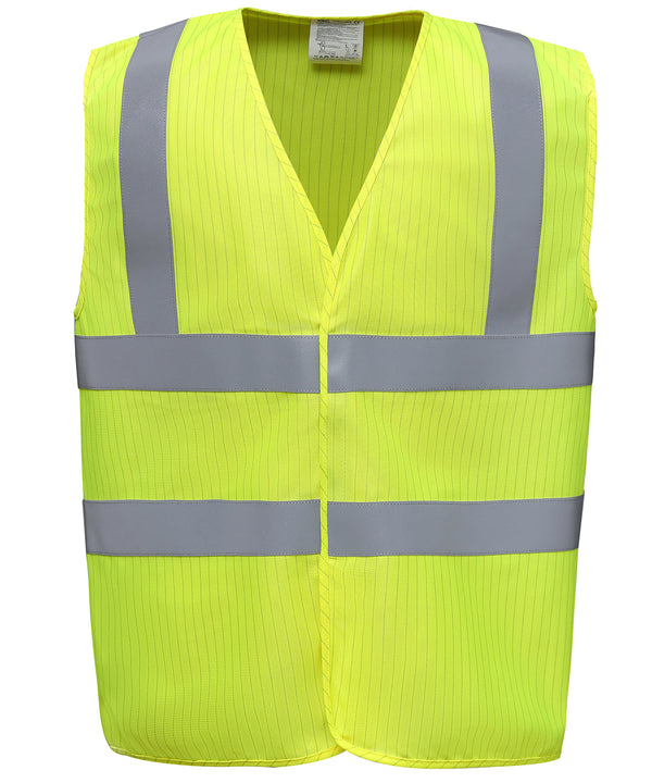 Yoko Hi-vis Flame-retardant Anti-static Waistcoat - Yellow