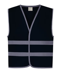 Yoko Hi-vis Reflective Border Kids Waistcoat - Navy