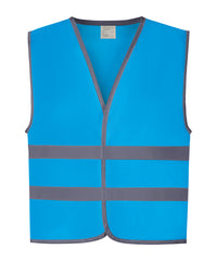 Yoko Hi-vis Reflective Border Kids Waistcoat - Sapphire