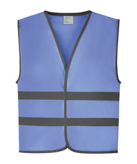 Yoko Hi-vis Reflective Border Kids Waistcoat - Sky