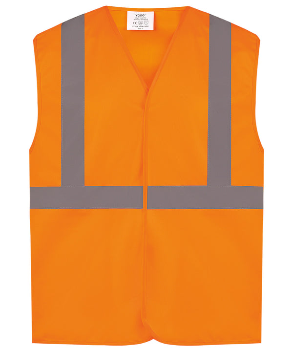 Yoko Hi-vis Railway Waistcoat Class 2 - Orange
