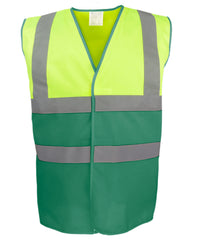 Yoko Hi-vis Two-tone Waistcoat - Hi-vis Yellow/Paramedic Green