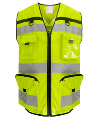 Yoko Hi-vis Ripstop Tool Vest - Hi-vis Yellow Mesh