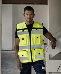 Yoko Hi-vis Ripstop Tool Vest - Hi-vis Orange