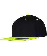 Flexfit The Classic Snapback 2-tone - Black/Neon Yellow