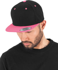 Flexfit The Classic Snapback 2-tone - Black/Neon Orange