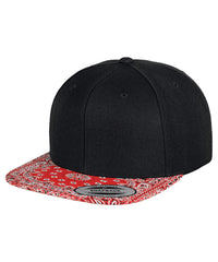 Flexfit Fashion Print Snapback - Black/Floral Mint