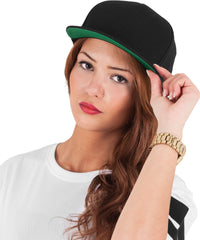 Flexfit Classic 5-panel Snapback - Beige/Green