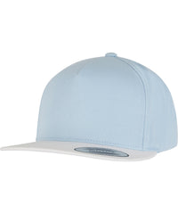 Flexfit Classic 5-panel Snapback - Light Blue/White