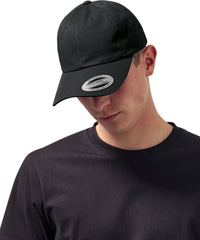Flexfit Dad Hat Baseball Strap Back - Black