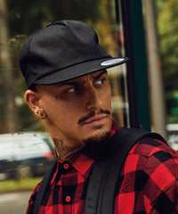Flexfit Unstructured 5-panel Snapback - Black