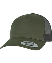 Flexfit 5-Panel Retro Trucker Cap - Chocolate Chip/Greyish Brown