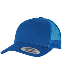 Flexfit 5-Panel Retro Trucker Cap - Dark Cobalt/Lobl