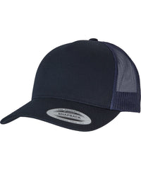 Flexfit 5-Panel Retro Trucker Cap - Dark Navy/Navy