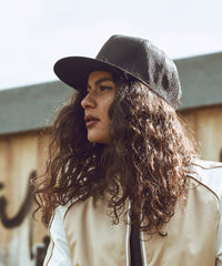 Flexfit 5-Panel Retro Trucker Cap - Black