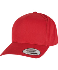Flexfit 5-panel Curved Classic Snapback - Mars Red