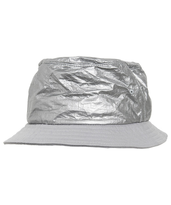 Flexfit Crinkled Paper Bucket Hat - Silver
