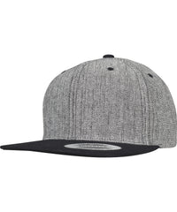 Flexfit Melange Solid Snapback - Black Melange/Black