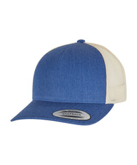 Flexfit 5-panel Retro Trucker 2-tone Cap - Blue/Beige