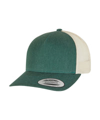 Flexfit 5-panel Retro Trucker 2-tone Cap - Green/Beige