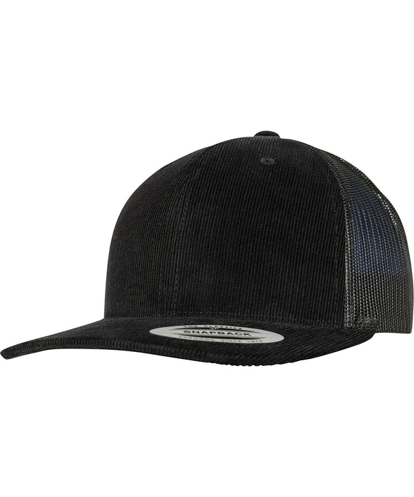 Flexfit Corduroy Retro Trucker - Black