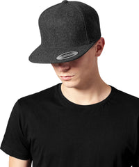 Flexfit Melton Wool Snapback - Dark Grey