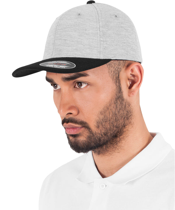 Flexfit Double Jersey 2-tone - Grey/Black