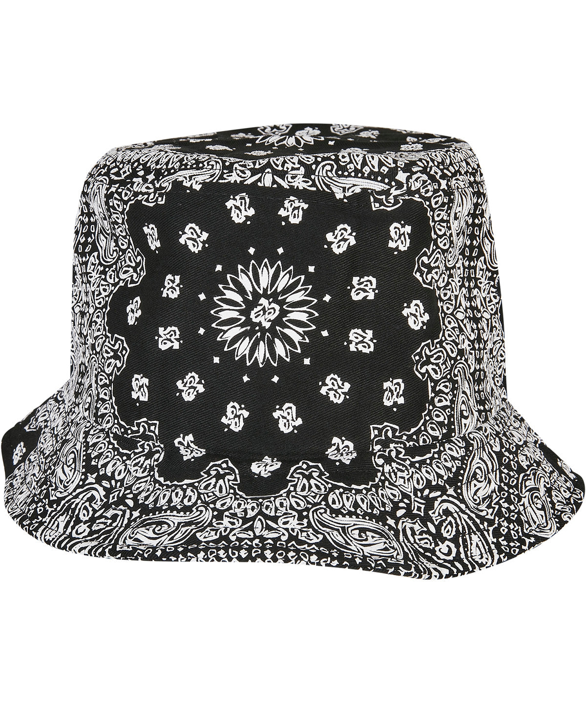 Flexfit Bandana Print Bucket Hat - Black
