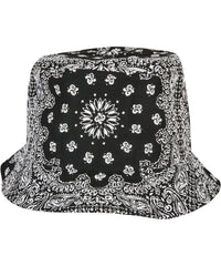 Flexfit Bandana Print Bucket Hat - Black