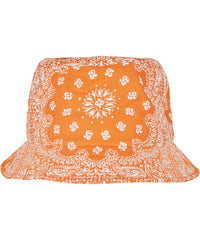 Flexfit Bandana Print Bucket Hat - Orange