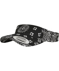 Flexfit Bandana Print Visor - Black